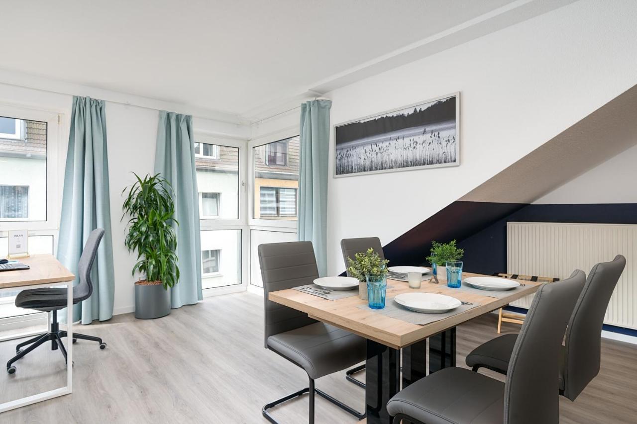 Federnest - Luxus-Studio - Kingsize Boxspringbett - Home-Office Mit Monitor Und Drucker - 11 Min Hbf Duisburg Eksteriør bilde