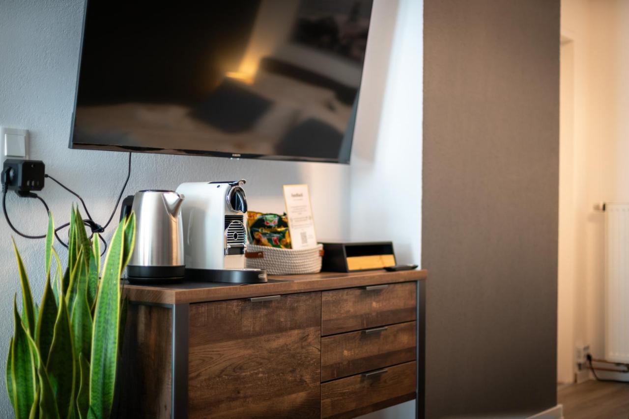 Federnest - Luxus-Studio - Kingsize Boxspringbett - Home-Office Mit Monitor Und Drucker - 11 Min Hbf Duisburg Eksteriør bilde