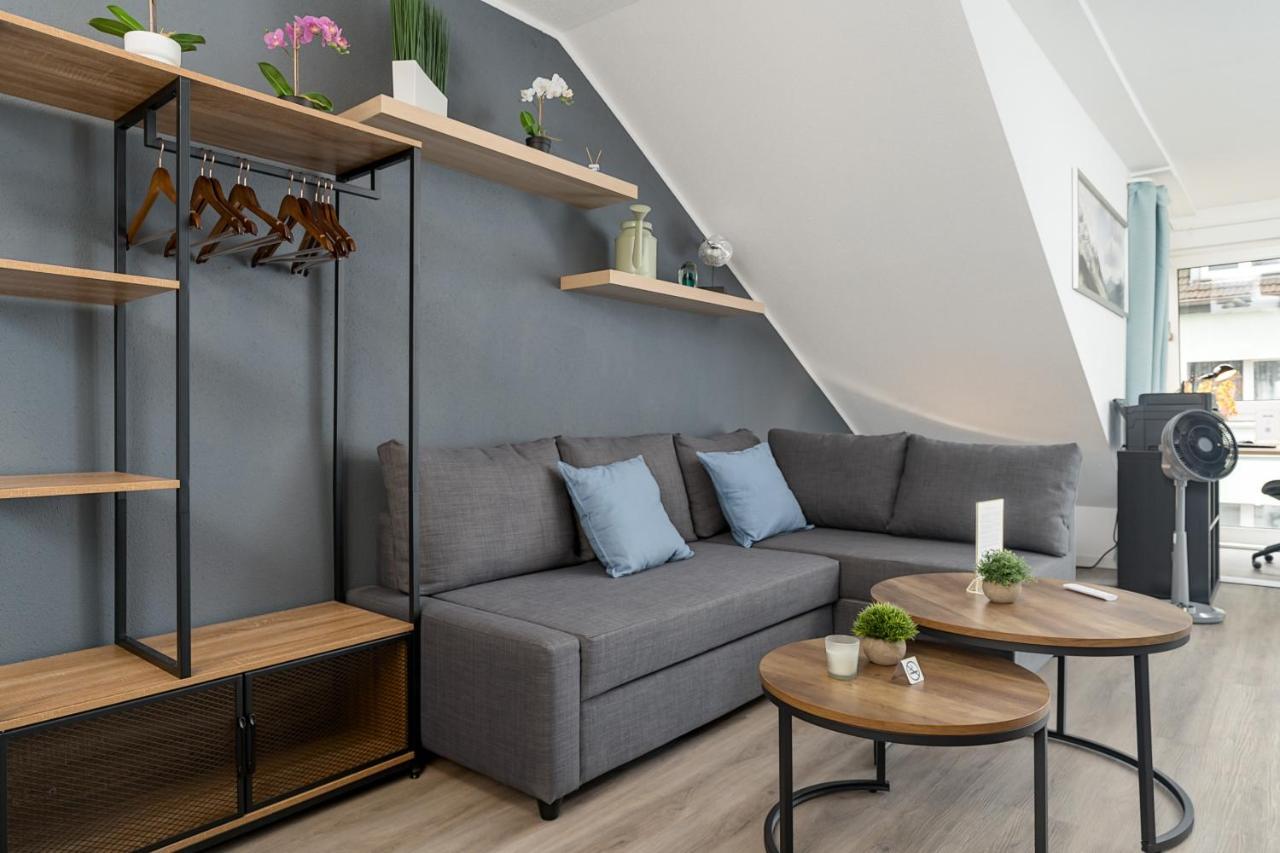 Federnest - Luxus-Studio - Kingsize Boxspringbett - Home-Office Mit Monitor Und Drucker - 11 Min Hbf Duisburg Eksteriør bilde