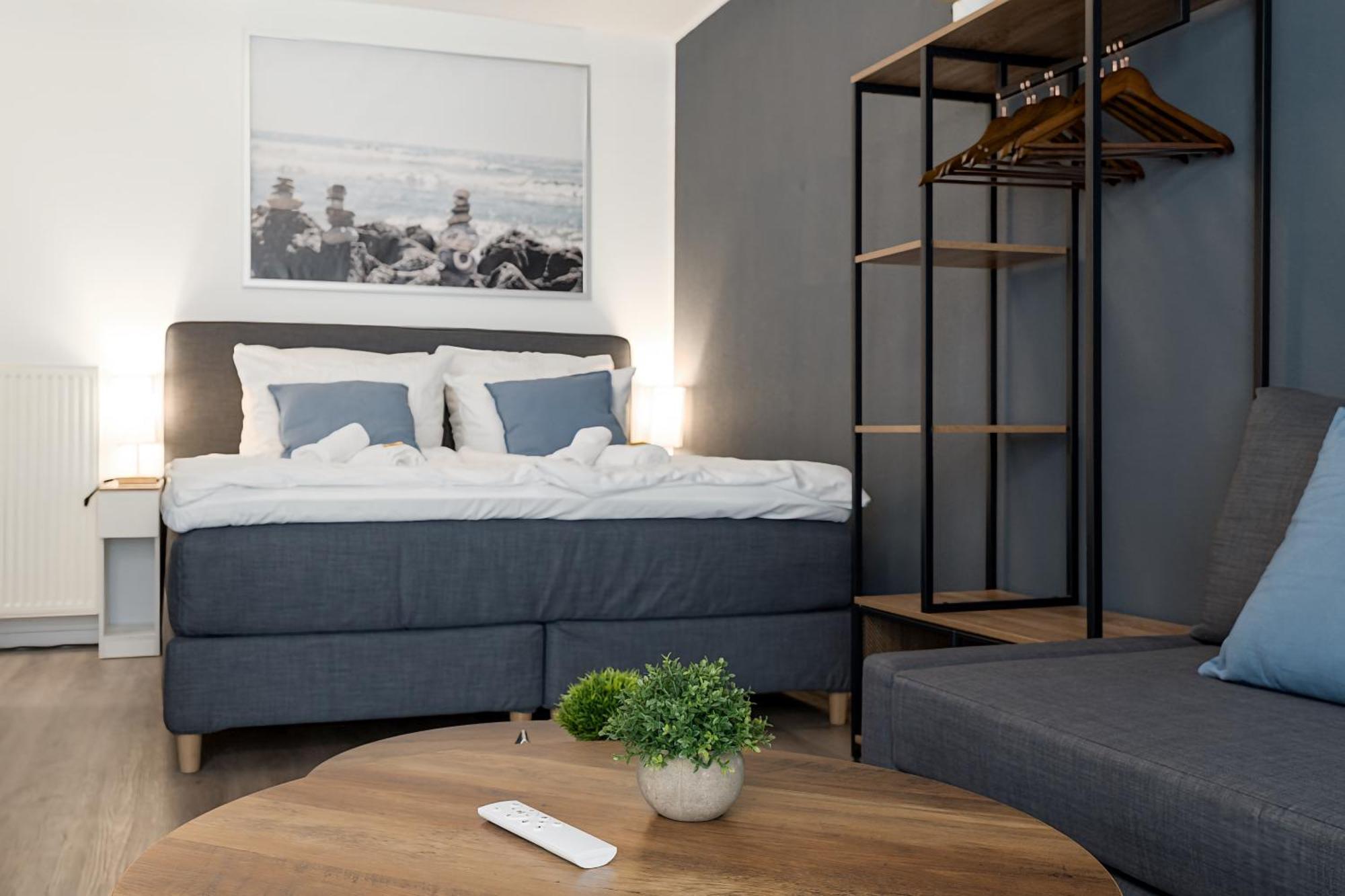 Federnest - Luxus-Studio - Kingsize Boxspringbett - Home-Office Mit Monitor Und Drucker - 11 Min Hbf Duisburg Eksteriør bilde